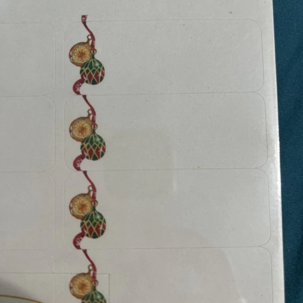 Geographics 150ct Mailing Labels Acid Free Assorted Holiday Christmas 1 x 2 5/8